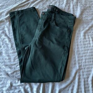 Jen 7 Women’s Green Skinny Jeans
